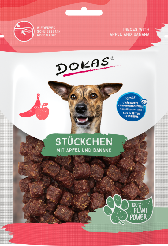 Dokas Stückchen mit Apfel und Banane (100% pflanzlich) 5x 105g Multipack