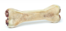 Kaureks Natur Hundeleckerlies Gefüllter Kauknochen mit Ochsenziemer 12cm 6 Stk.