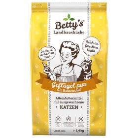 Betty's Landhausküche Betty's Landhausküche für Katzen Trockenfutter Geflügel pur  1,4 kg
