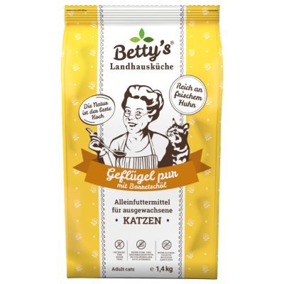 Betty's Landhausküche Betty's Landhausküche für Katzen Trockenfutter Geflügel pur  1,4 kg