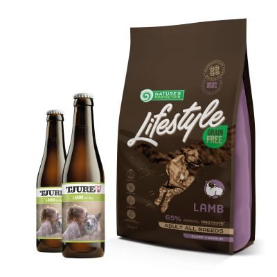 Thumbnail 1: NP Lifestyle TJURE Lifestyle LAMM & KARTOFFEL 10 kg getreidefreies Trockenfutter Spar Pack für aller Rassen