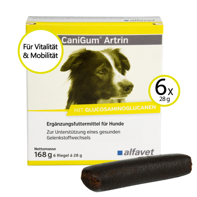 alfavet CaniGum Artrin Riegel 6 x 28 g