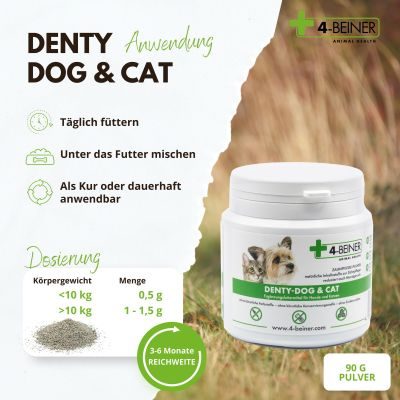 Thumbnail 1: 4-Beiner PetVet - 4-BEINER DENTY-DOG & CAT - Nahrungsergänzung - Futterergänzung für Hunde und Katzen