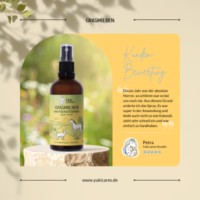 Thumbnail 4: Yuki cares Anti-Grasmilben-Set für Hunde & Pferde