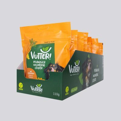 Vutter! Snack: Wie Leberwurst 10 x 110g | Snacks fürs Training | veganes Hundefutter | 110g