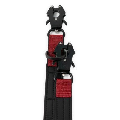 Thumbnail 3: Vitomalia Extreme EditionTaktische verstellbare Hundeleine mit Froschkarabiner aus Hartaluminum Bordeaux