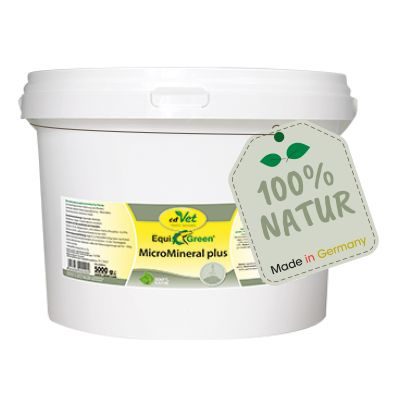 cdVet EquiGreen MicroMineral plus 4 kg – Natürliches Mineralergänzungsfuttermittel mit Moringa & Huminsäuren für Pferde