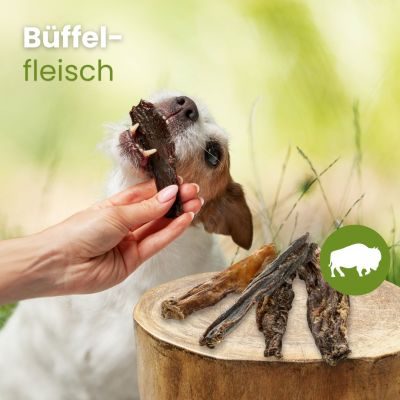 Thumbnail 2: kauartikel.com Büffel-Fleisch -  Hunde-Kauartikel - Hunde-Snack - Büffel-Kausnack - Leckerli vom Rind
