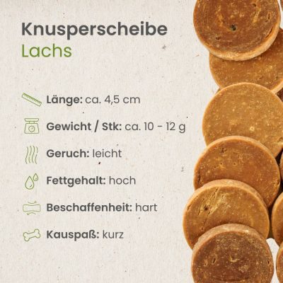Thumbnail 4: kauartikel.com Lachs-Knusperscheibe - Hunde-Kauartikel - Hunde-Snack - Kausnack - Fisch-Leckerli