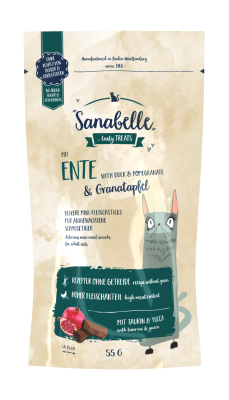 Sanabelle Sanabelle Ente & Granatapfel – getreidefrei Katzenfutter – 55g