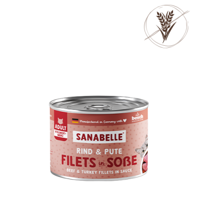 Sanabelle Sanabelle Nassfutter mit Rind & Pute