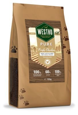 Bild 1 von 1: WESTHO petfood "Huhn mit Kartoffel" mit 60 % Huhn 12kg