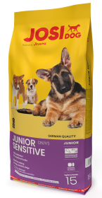 JosiDog Junior Sensitive – Hundefutter – getreidefrei – 15kg