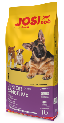 JosiDog Junior Sensitive – Hundefutter – getreidefrei – 15kg