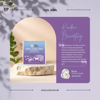 Thumbnail 4: Yuki cares Fellbutter Finde deine Ruhe