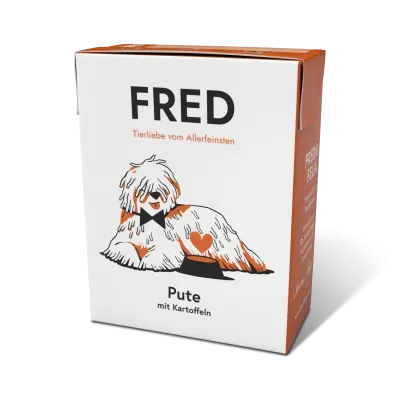 Thumbnail 1: FRED & FELIA FRED Hundenassfutter getreidefrei Pute mit Kartoffeln 10x 390g