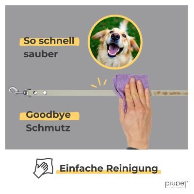 Thumbnail 4: PIUPET Schleppleine für Hunde I Wasserabweisend I Hundeleine I Leine Hund I Hunde Schleppleine I Hundezubehör I Grau I 5 m