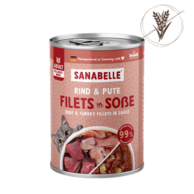 Sanabelle Sanabelle Nassfutter mit Rind & Pute 380g