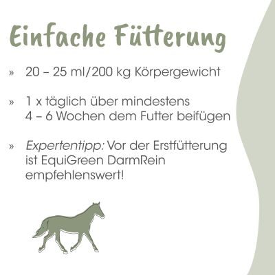 Thumbnail 8: cdVet EquiGreen DarmAktiv 1 L - Natürlich fermentiertes Ergänzungsfuttermittel für die Pferdes Darmflora