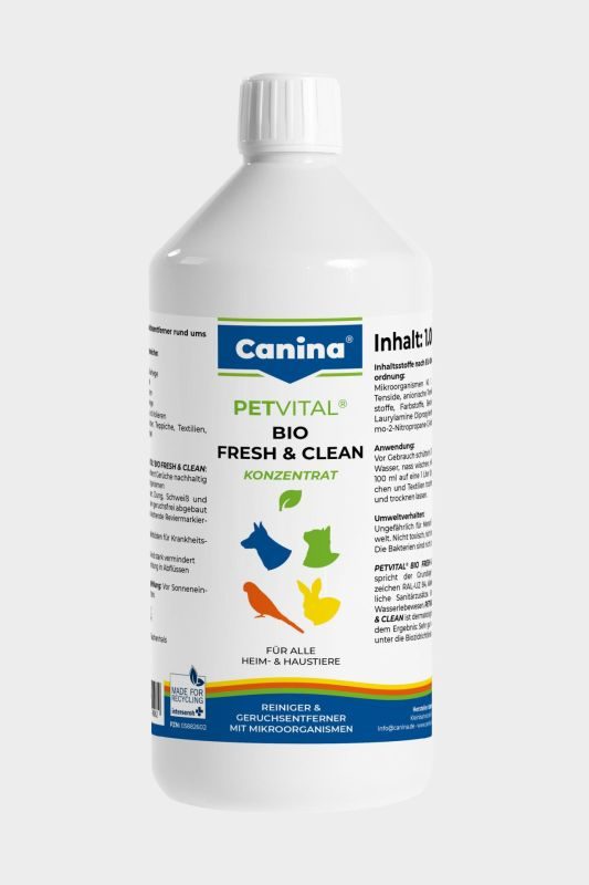 Canina PETVITAL Bio Fresh & Clean Reinigungsmittel für Haustierhaltung 1000 ml