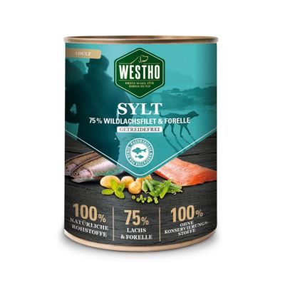 Thumbnail 3: WESTHO petfood Sylt mit 75 % Lachs & Forelle 6x800g