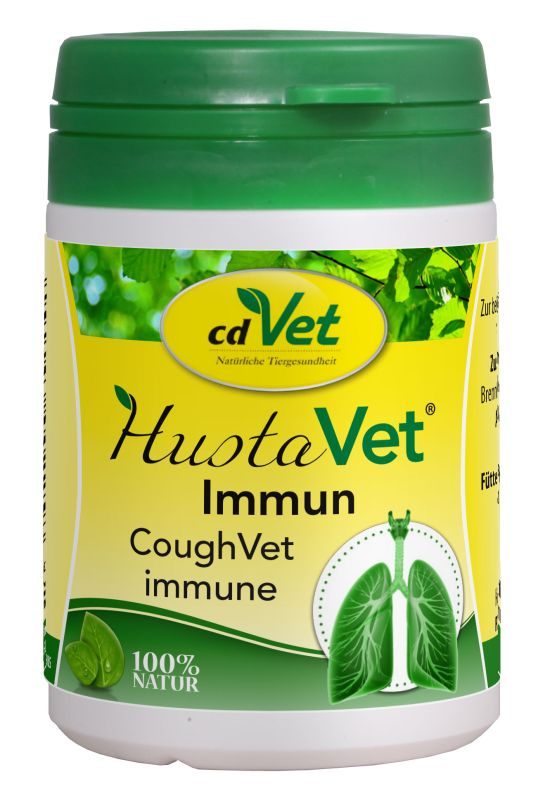 cdVet HustaVet Immun 30 g – Ergänzungsfuttermittel für Hunde, Katzen & Pferde