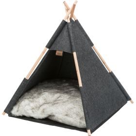 TRIXIE Höhle Tipi, Filz 55 × 65 × 55 cm / Anthrazit