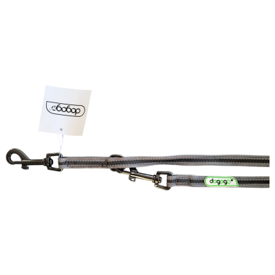 Bild 1 von 1: dogogo Führleine gummiert verstellbar schmal grau
