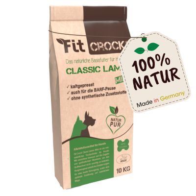 Fit-CROCK® Classic Lamm Mini 10 kg – Natürliches Trockenfutter für kleine Hunde