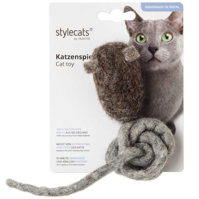 Thumbnail 4: stylecats® Katzenspielzeug Mousi long hellgrau 70 cm