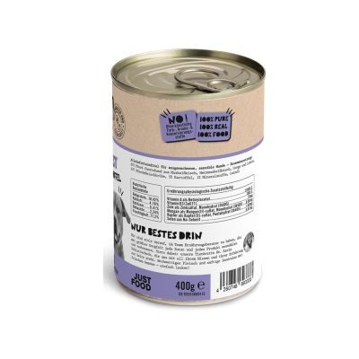 Thumbnail 5: Dogs'n Tiger Adult Hundefutter, Nassfutter, Sattelfest, Getreidefrei, hypoallergen, Monoprotein, Pferd & Kartoffel, 12x 400g