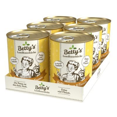 Thumbnail 3: Betty's Landhausküche Diätfutter für Katzen mit Geflügel PUR 12x 400g