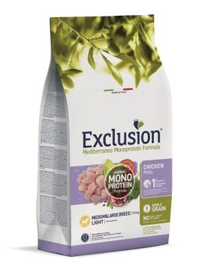 Bild 1 von 1: Exclusion Mediterraneo Noble Grain Light Huhn Medium & Large 12 kg