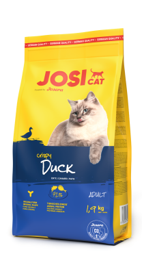 JosiCat Crispy Duck – Katzentrockenfutter – 3x1,9kg