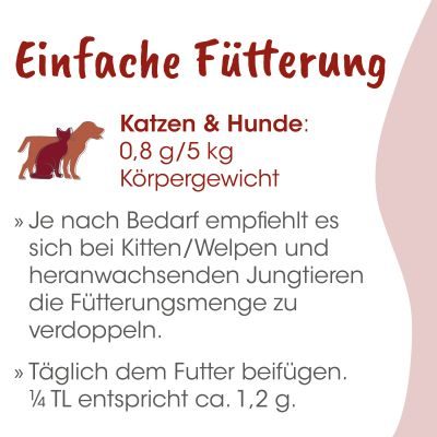 Thumbnail 7: cdVet Mineral 300 g – Natürliche Mineralstoffquelle für Barf-Hunde & -Katzen