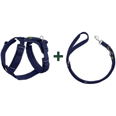 HUNTER MALDON UP Limited Edition Set Geschirr & Leine | XS-S  , 20 | dunkelblau