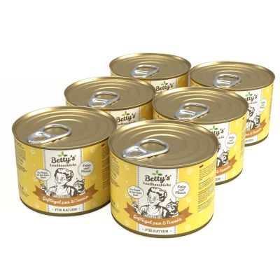 Thumbnail 2: Betty's Landhausküche Diätfutter für Katzen mit Geflügel PUR 12x 200g