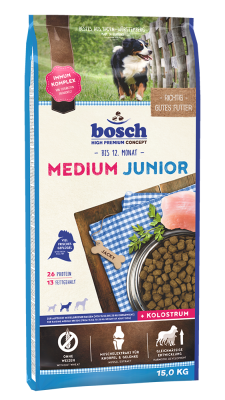 Bild 1 von 1: bosch Tiernahrung HPC Medium Junior Hundefutter – leicht verdaulich – 15kg