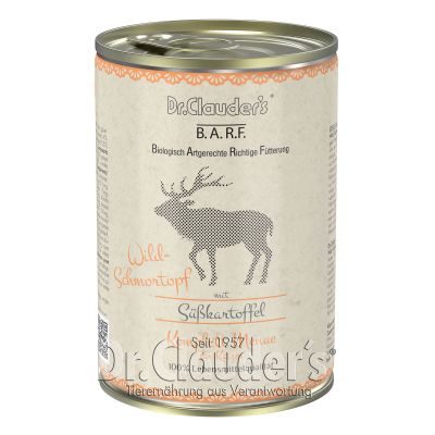 Dr.Clauder’s Dr.Clauder´s B.A.R.F. Komplett Menue Wild Schmortopf 400g