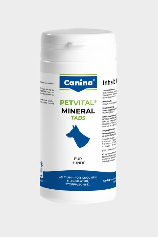 Canina PETVITAL Mineral-Tabs mit Calcium für Hunde 100 g (ca. 50 Tabletten)
