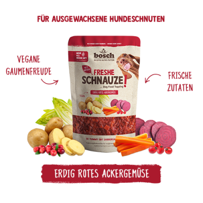 Thumbnail 2: bosch Tiernahrung Freshe Schnauze rotes Ackergemuese - Ergänzungsfutter – 200g