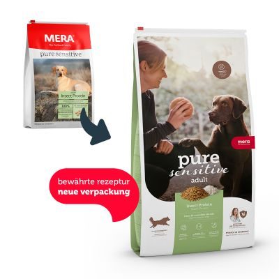 Thumbnail 4: mera pure sensitive Insect Protein, Hundefutter trocken mit Insektenprotein, für nahrungssensible Hunde, 12,5kg
