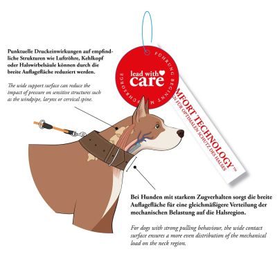 Thumbnail 6: HUNTER Ergonomisches Halsband Arvika S (40), cognac/schwarz