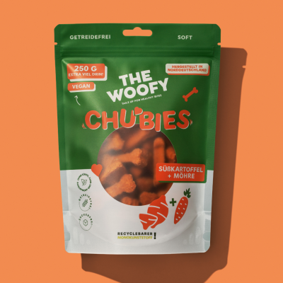 Thumbnail 2: THE WOOFY Softer Hunde Süßkartoffel & Möhre Snack Vegan