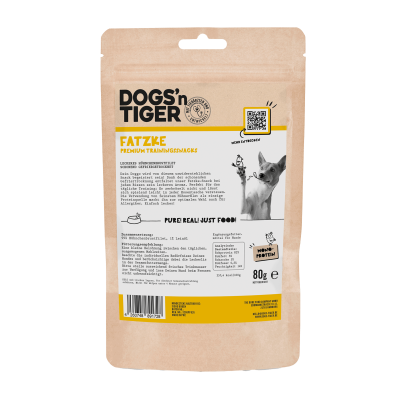 Thumbnail 5: Dogs'n Tiger Adult, Hunde Snacks, Fatzke, Leckerlies, 99% gefriergetrocknetes Hühnchenbrustfilet