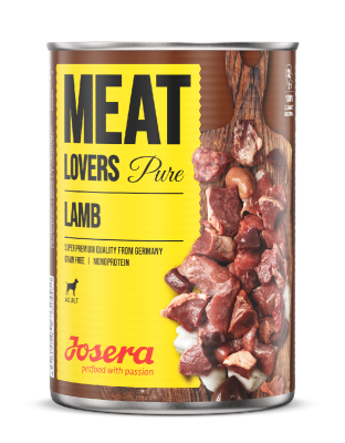 Josera Meat Lovers Pure Lamb – Nassfutter für Hunde – 6x400g