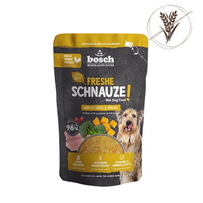 bosch Tiernahrung Freshe Schnauze Huhn mit Kürbis & Brokkoli 12er Pack