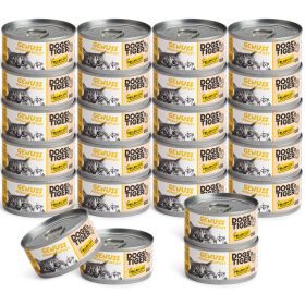 Dogs'n Tiger Adult Premium Katzenfutter, Nassfutter, Getreidefrei, Genuss, Huhn, 24x 70g
