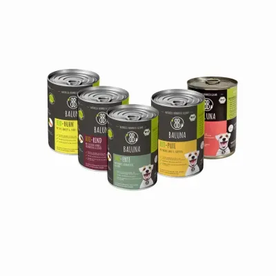 Baluna Bio-Hundefutter Probierpaket 5x400g