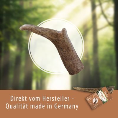 Thumbnail 5: Fit-Hap Geweihmineral-Snack XL (160-250 g) – Natürlicher Kausnack aus Geweih für Hunde